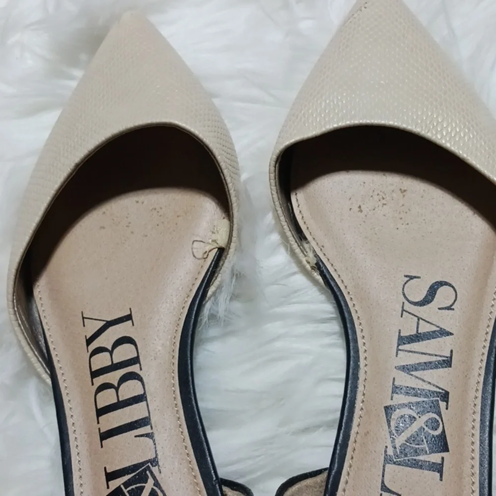 Sam& Libby 7.5 fawn/black flats